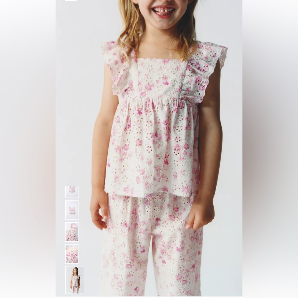 Zara Shiffly Top and Bottom 2T